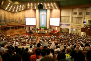 韓國汝矣島純福音教會。 <br/>