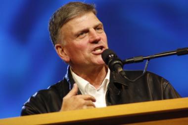 著名佈道家葛福臨牧師(Franklin Graham)。