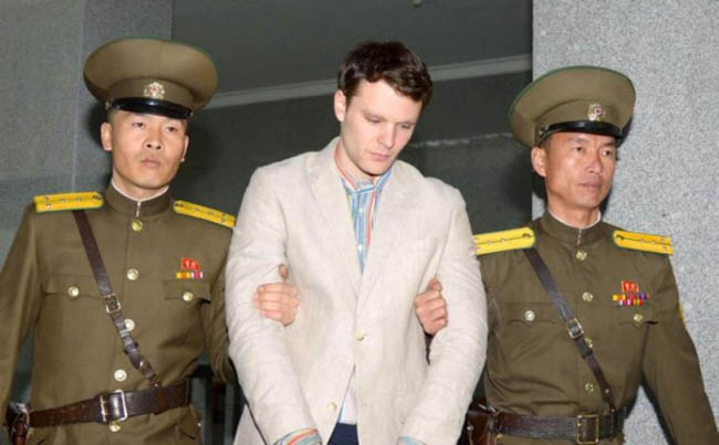 美國學生奧托▪瓦姆比爾 (Otto Warmbier)回國數日後死亡   （圖：來自網絡）