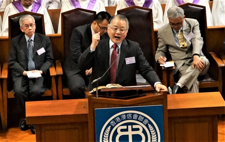 去年浸聯會培靈大會，連達傑牧師主講。（圖：基督日報）