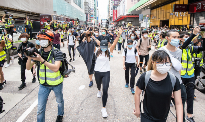 市民走上街頭反對港版《國安法》。（圖： Studio Incendo ） 