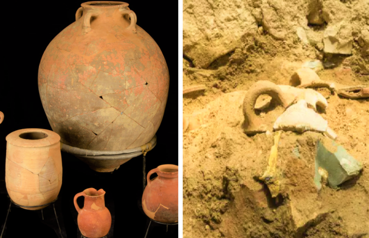 考古學家發掘出2800年歷史的碗、燈、炊具。（圖：以色列古物管理局臉書） 