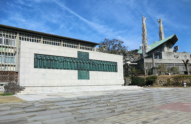 日本長崎西坂山二十六殉道聖人紀念館。（圖：殉道聖人紀念館）